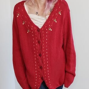 Vintage 90s Cottagecore Sweater